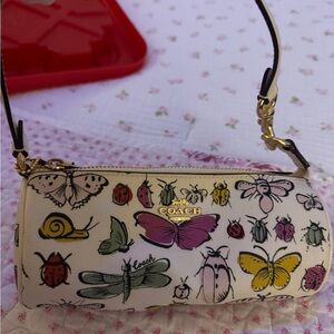Coach Multicolor Insect Print Bag